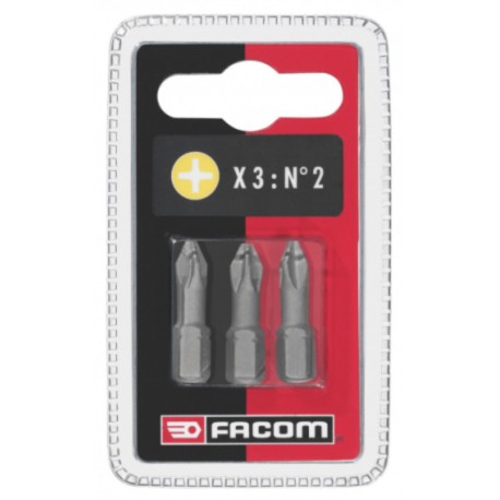 Facom Jeu de 3 embouts vissage PH1 haute performance série 1 - 25mm Facom EP101T.J3
