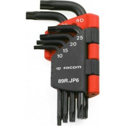 Facom JEU DE 6 CLES MALES RESISTORX Facom 89R.JP6PB