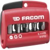 Facom BOÎTE DE 10 EMBOUTS MIXTES (FENTE, PZ, 6 PANS) Facom E.111PB