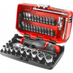 Facom Coffret compact cliquet douilles Radio 1/4 boîte NANO - 6 pans Facom RL.NANO1PB