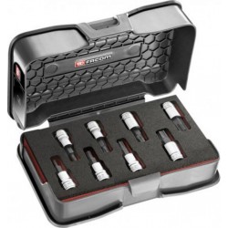 Facom Coffret de 8 embouts OGV® GRIP 6 pans 3/8 Facom JTM.J8MGRPPB