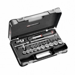 Facom Coffret douilles 1/2 6 pans métriques - 26 pièces S.161-4P6PB Facom