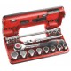 Facom COFFRET Facom DBOX DOUILLE 3/8 - 12 PANS - 18 PIECES J.360DBOX112