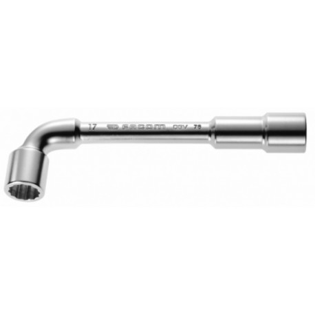 Clé à pipe débouchée forgée 12 pans x 6 pans 6mm Facom 76.6