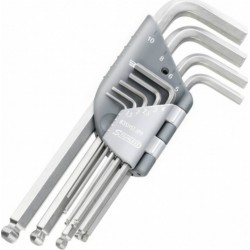 JEU DE 9 CLES MALES LONGUES 6 PANS INOX Facom 83SHST.JP9APB