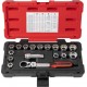 Coffret de douilles traversantes TRIPLEplus® 3/8'' - 1/2'' - 10 à 24 mm KS Tools 922.4040