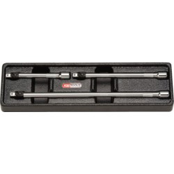 Jeu de 3 rallonge 1/4 100-150-250 mm KS Tools 919.0143