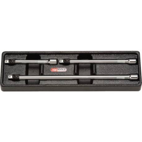Jeu de 3 rallonge 1/4 100-150-250 mm KS Tools 919.0143
