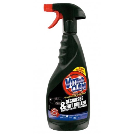 Vitroclen Pistolet Vitrocéramique Dégraisse et Fait Briller 450ml (lot de 2)