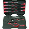 Coffret de pinces et tournevis électroniques, 10 pièces - KS Tools 500.7180