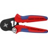 Pince à sertir auto-ajustable pour embouts de câble avec accès latéral Knipex