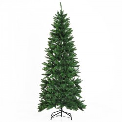 Sapin de Noël artificiel imitation Nordmann grand réalisme Vert 210cm