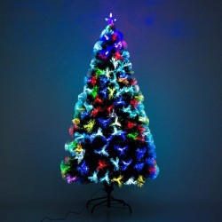 Sapin de Noël artificiel lumineux LED multicolore 150cm