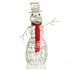 Bonhomme de neige lumineux LED blanc chaud