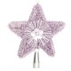 Cimier de Sapin de Noël Rose 23cm