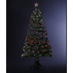 Sapin de Noël artificiel LED multicolore Vert 90cm