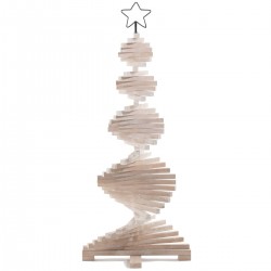 Sapin de Noël en bois articulé 113cm