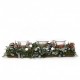 Photophore Traditionnel de Noël en Bois Forest Natural - Triple Bougies - Vert (lot de 9)