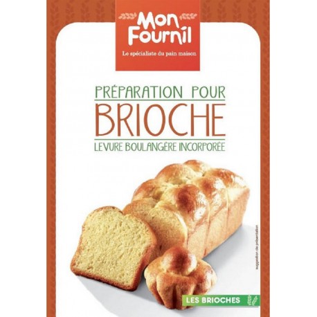 Mon Fournil Préparation pour Brioche Levure Boulangère Incorporée 1Kg (lot de 6)