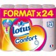 Lotus Confort Papier Toilette rose Aqua Tube 24 Rouleaux