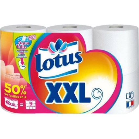 Lotus XXL Blanc x6 rouleaux (lot de 3)