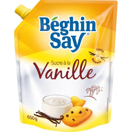 Béghin Say Sucre à la véritable Vanille Naturelle 650g (lot de 3)