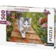 Puzzle Chaton au jardin
