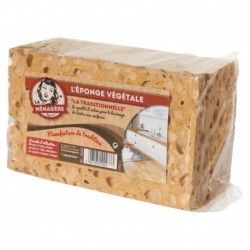 La Ménagère L’Éponge Végétale La Traditionnelle 14x9x6cm (lot de 3)