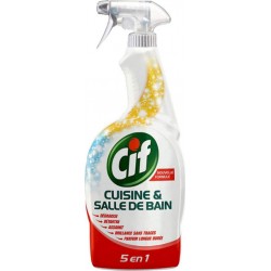 Cif Spray Cuisine et Salle De Bain 5 en 1 750ml (lot de 4)