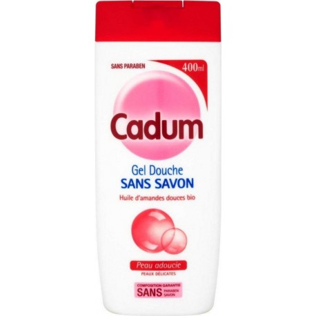 Cadum Gel Douche Sans Savon Huile d’Amandes Douces Bio 400ml (lot de 3)