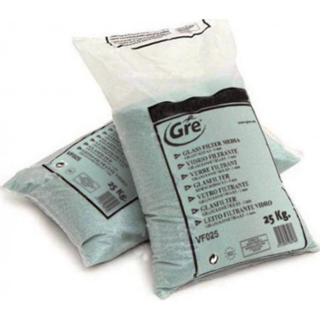 Gré Verre Filtrant VF025 pour Piscine 25Kg (lot de 2)