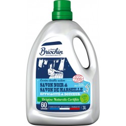 Briochin Lessive Savon Noir Et Savon De Marseille Origine Naturelle 3L (lot de 2)