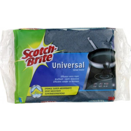 Scotch-Brite Universal Efficace Sans Rayer Par 2 (lot de 3 soit 6 éponges)