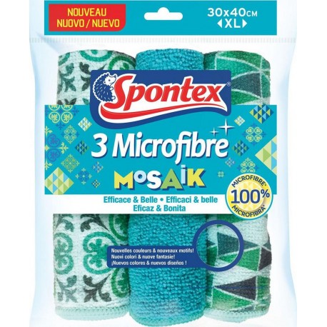 SPONTEX MICROFIBRES MOSAIK X3