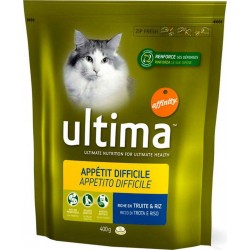 Ultima Croquettes Chat Appétit Difficile Truite 400g (lot de 6)