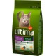 Ultima Croquettes Chat Stérilisé Adult Saumon 1,5Kg (lot de 3)