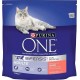 Purina One Croquettes Chat Adulte Saumon 1,5Kg (lot de 3)