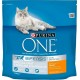 Purina One Croquettes Chat Stérilisé d’Intérieur Poulet 1,5Kg (lot de 3)