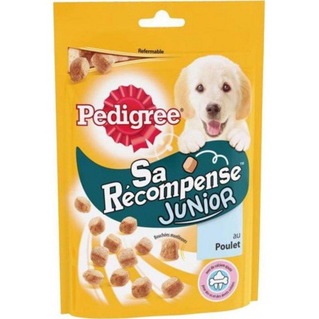 Pedigree Sa Récompense Junior Bouchées Moelleuses au Poulet 125g (lot de 8)