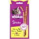 Whiskas 3 Sticks Riche en Poulet 18g (lot de 10)