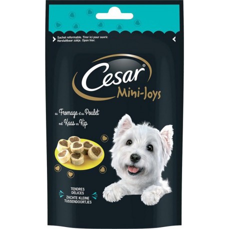Cesar Mini Joys au Fromage et au Poulet 100g (lot de 6)