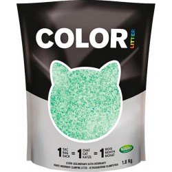 Nullodor Litière Agglomérante Ultra Absorbante Color Vert 1,8Kg (lot de 3)