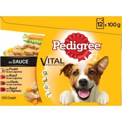 Pedigree Sachets Repas à la Viande Pour Petits Chiens 12x100g 1,2Kg