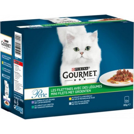 Gourmet Les Filettines avec des Légumes - 12 Boîtes de 85g 7613031466009