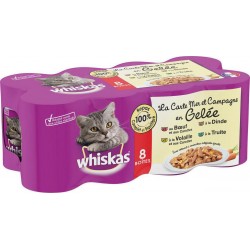WHISKAS Gelée Recette Gourmande 8X390g 3.12Kg