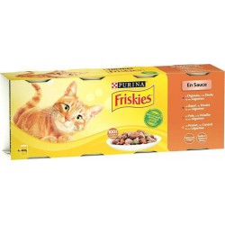 FRISKIES Chat Repas 4 Variétés 4x400g 1.6Kg