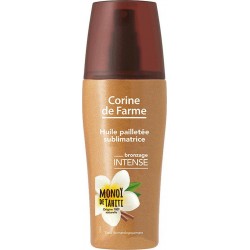 Corine de Farme Huile Pailletée Sublimatrice Bronzage Intense MonoÏ de Tahiti 150ml (lot de 2)