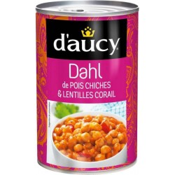 D'aucy Dahl de Pois Chiches & Lentilles Corail 400g (lot de 5)