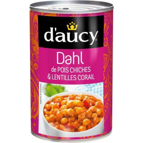 D'aucy Dahl de Pois Chiches & Lentilles Corail 400g (lot de 5)