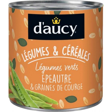 D'aucy Légumes & Céréales Légumes Verts Epeautre et Graines De Courge 290g (lot de 5)